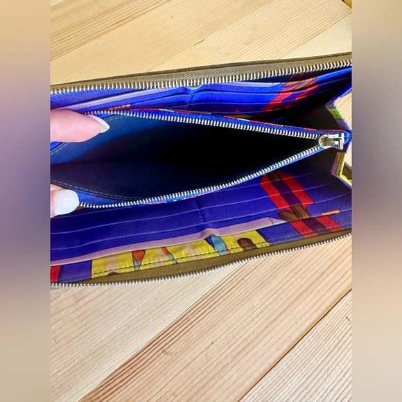 Hermes Silk In Zip Around Classic Long Wallet - Picture 8 of 11
